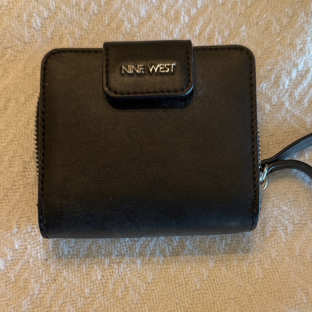 Nine West Elegant Black Compact Wallet